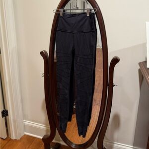 Lululemon Wunder Under Mesh High Waisted Leggings In Black